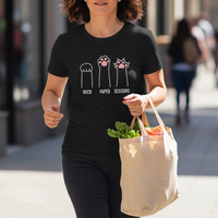 Load image into Gallery viewer, Rock Paper Scissors Cat Tee